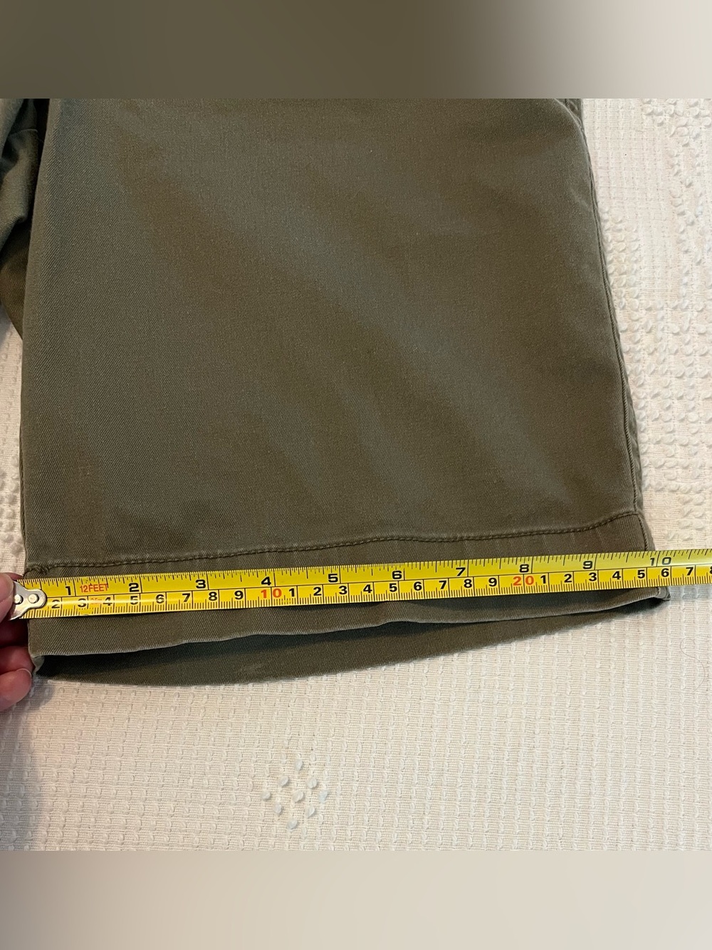 J. Crew City Fit Bermuda Shorts, Size 8, Olive Khaki - Picture 6 of 9